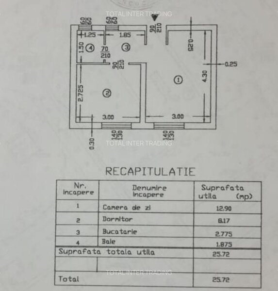 Rahova- Malcoci Vanzare garsoniera dec, 2/4,termopan mobilat/utilat